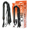 Whip-it! Orange Is The New Black Leather-like Flogger - Model #WIB001 - Unisex - Sensual Impact Play - Vibrant Orange - Adult Naughty Store