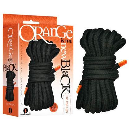 Introducing the Ropes & Pleasure Orange Is The New Black Tie Me Ups - Premium BDSM Rope for Sensual Adventures - Adult Naughty Store