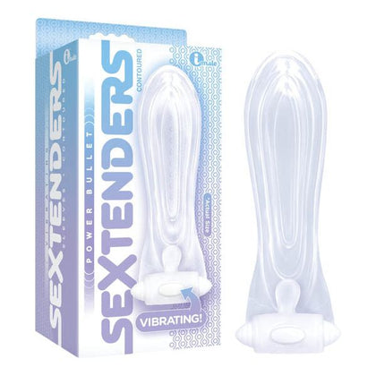 Introducing the PleasureMax Vibrating Sextenders Contoured - Model X5.5 - Enhancing Pleasure for All Genders - Sensational Stimulation for Ultimate Satisfaction - Crystal Clear