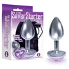 Sensual Pleasures Silver Starter Plug - Model SP-001 - Unisex - Anal Delight - Metallic Chrome - Adult Naughty Store