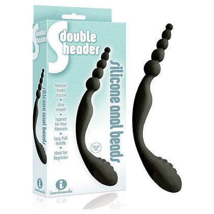 Satisfyer S-Double Header Anal Beads and Prostate Massager - Model S9M2 - Pleasure for Him and Her - Intense Pleasure - Midnight Black