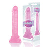 The 9's Diclets Jewel-Like 8-Inch Bendable TPR Dildo - Model D7 - Unisex Pleasure - Captivating Pink - Adult Naughty Store