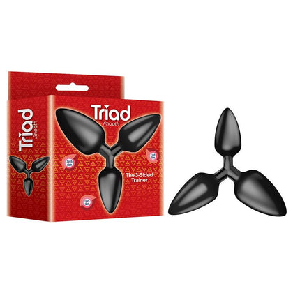 Iconic Pleasure: Triad 3-Way Butt Plug - Model 9's - Ultimate Pleasure for All Genders - Exquisite Anal Stimulation - Sensual Midnight Black - Adult Naughty Store