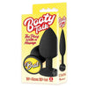 Icon Booty Talk Brat Model 9 Unisex Silicone Anal Butt Plug in Black - Adult Naughty Store