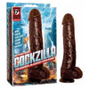 Introducing the SensaFlesh Cockzilla 17-Inch Realistic Dildo - The Ultimate Pleasure Experience for All Genders in a Sultry Black Shade - Adult Naughty Store