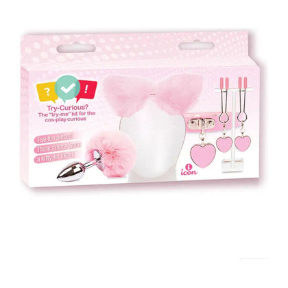Introducing the Sensation Seeker Kitty Kit: A Playful Collection of Flirty Pink Toys for Cosplay and Couple Games