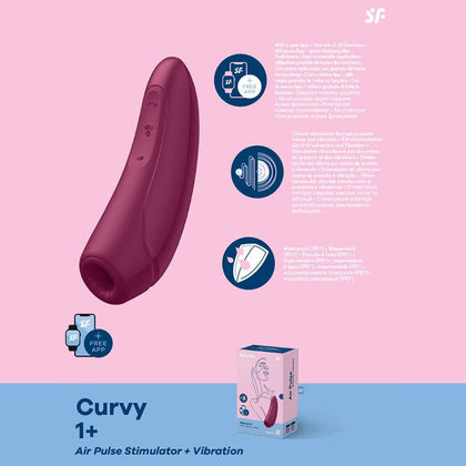 Satisfyer Curvy 1+ Clitoral Stimulator for Women - Ultimate Pleasure in Seductive Rose