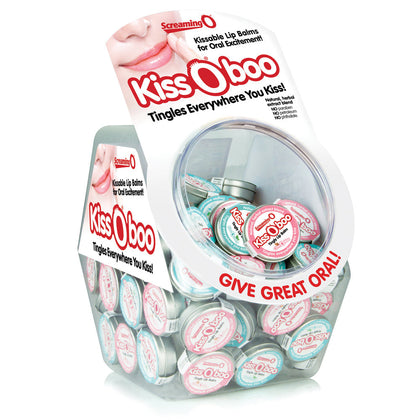 🌟 Luxe Pleasure KissOBoo Candy Bowl Edible Tingly Lip Balm - Model 20817483010884 for All Genders, Designed for Lip, Nipple, and Intimate Pleasure in CinnOkiss and KissOmint Flavours 🍭👄