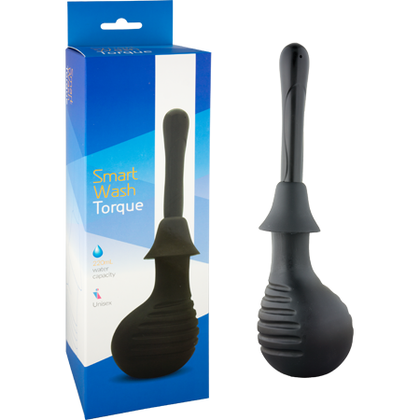 Smart Wash - Torque Douche (Black): Powerful Anal Cleansing System for Men and Women