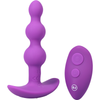 Introducing the Sensual Pleasure Collection: Beaded Vibe - Rechargeable Silicone Anal Plug With Remote - Model BV-420 - For Him or Her - Exquisite Anal Stimulation - Deep Purple Delight - Adult Naughty Store