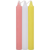 Introducing the Sensual Pleasures Japanese Drip Candles - 3 Pack - Pink, White, Yellow - Adult Naughty Store