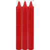 Introducing the Sensual Pleasures Japanese Drip Candles - 3 Pack - Red: Exquisite Hot Wax Play for Experienced Players