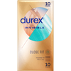 Durex Invisible Close Fit 10's - Ultra-Thin Latex Condoms for Enhanced Sensitivity and Protection in Transparent Color - Adult Naughty Store