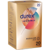 Durex Invisible Regular Fit 20's Ultra-Thin Latex Condoms for Maximum Sensitivity - Transparent, Natural Rubber Latex Condoms with Silicone Lubricant