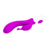 Introducing the PleasureMax™ 30 Function Curved G-Spot Vibrator - Model PXC-3000 - For Women - Unleash Ecstasy in Vibrant Pink