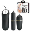 Introducing the SensaPleasure Double Vibro Bullets (Black) - The Ultimate Electro and Vibrating Exerciser for Enhanced Orgasmic Pleasure!