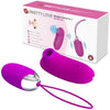 Orthus Pleasure Pro 12-Function Vibrating Egg - Purple - Multi-Functional 2-in-1 Sex Toy for Women - Clitoral Stimulation and Breast Teasing - Model ORTH-002