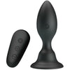 Anal Fantasy 12 Function Vibrating Butt Plug - Model AF-12VB - Unisex Anal Pleasure - Black - Adult Naughty Store