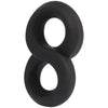 Laviva King of the Rings Silicone Cockring Set - Model KOR-001, Male Pleasure Enhancer, Black - Adult Naughty Store