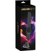 Laviva Dark Saber Black Silicone Dildo Vibrator - Model LS-380, Male and Female Pleasure