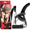 Introducing the Sensual Pleasures Double Thruster Strap-On: The Ultimate Black Pleasure Powerhouse - Adult Naughty Store