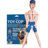 Introducing the Exquisite PleasureCo Top Cop Inflatable Doll - Model TCD-168CM, Male, Anal & Oral Pleasure, Midnight Black
