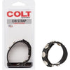 COLT Adjustable 5 Snap Leather Strap - Ultimate Masculine Pleasure Enhancer for Cock and Balls - Black - Adult Naughty Store