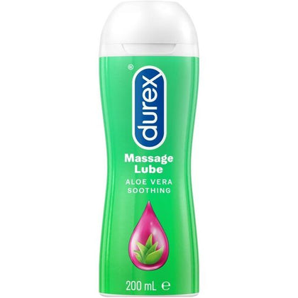 Durex Play 2in1 Aloe Vera Massage Lube - Sensual Massage Gel and Personal Lubricant - Model: 200ml - Gender: Unisex - For Intimate Pleasure - Clear and Non-Staining