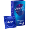 Durex Originals Latex Condoms 10's + 2 Free - Comfort and Confidence for Satisfying Safe Sex