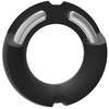 Kink by Doc Johnson Silicone-Covered Metal Cock Ring - Model 35mm - Male - Enhanced Pleasure - Black