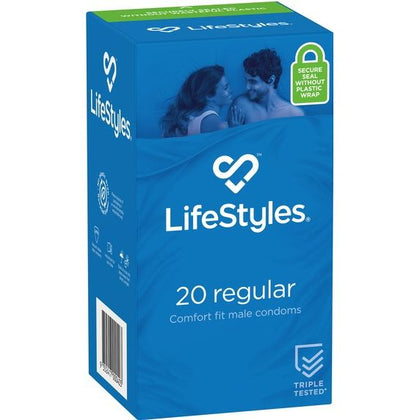 LifeStyles Regular Condoms 20 Pack - Enhance Pleasure and Confidence with Premium Protection