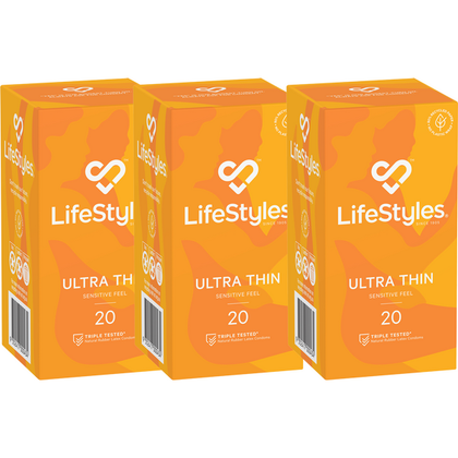 PleasurePro Ultra Thin Micro-Thin Condoms - Model X53 - Male - Maximum Sensitivity & Protection - Natural Colour
