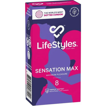 LifeStyles® Sensation Max SM8 Dotted Condoms for Men - Model No. SM8 - Enhancing Pleasure - Natural Colour