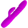 Pretty Love Rechargeable Melanie Thrusting Rabbit Vibrator - Model M4 - Purple - Women's G-Spot and Clitoral Pleasure