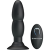 Introducing the Luxurious Beaded For Extra Pleasure Remote Butt Plug - Model X1: The Ultimate Anal Delight for All Genders in Exquisite Onyx Black - Adult Naughty Store