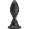 Introducing the SensaTech X-23 Rechargeable Vibrating Black Silicone Anal Plug for Men and Women - Unleash the Ultimate Pleasure Experience!