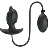 VelvetEase Inflatable Hanson Butt Plug | Model HR-5000 | Unisex | Anal Pleasure | Black