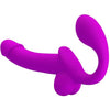 Pretty Love Strapless Strap-On - Model X1: The Ultimate Hands-Free Pleasure for Couples - Purple