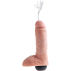 King Cock® Squirting Cock With Balls - Realistic Ejaculating Dildo for Intense Pleasure - Model X123 - Designed for All Genders - Ultimate Play Experience - Flesh