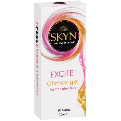 SKYN® EXCITE™ Climax Gel 15ML - Intensify Pleasure for Women - Sensational Tingling and Warming Sensation - Condom Compatible - Model: 460562 - Pink - Adult Naughty Store