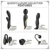 Introducing the Luxurious Mini Queen's Collection: Walter 7 Vibration Settings, Black Silicone, USB Rechargeable - Adult Naughty Store