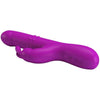 Pretty Love Rechargeable Reese (Purple) Rabbit Vibrator - Multi-Speed Vibration, Thrusting & Rotation - Stimulates Vagina and Clitoris Simultaneously