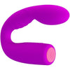 Quintion Rechargeable Silicone Waterproof Memory USB Vibrator - Model Q12, Purple