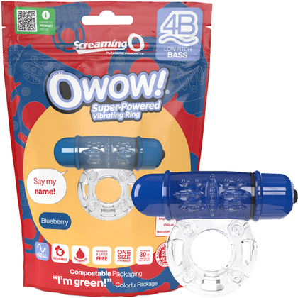 OWOW 4B Low Pitch Bass - Powerful Blueberry Pleasure for All Genders - Adult Naughty Store