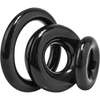 Introducing the Screaming O RingO X3 Cock Rings - Ultimate Pleasure Trio for Men in Clear and Black! - Adult Naughty Store