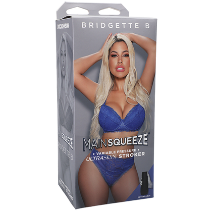 Bridgette B Main Squeeze ULTRASKYN Stroker - Model B1, Male Masturbator for Intense Pleasure, Realistic Feel, Warm Touch, Adjustable Pressure, Discreet Storage - Phthalate-Free, Body-Safe, Bl - Adult Naughty Store