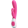 Introducing the Vincent (Pink) Rabbit Super Soft Silicone Vibrator Rechargeable - The Ultimate Pleasure Companion!
