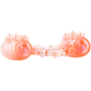 Introducing the SensaPleasure Two-O (Pink) Dual-Motor Disposable Pleasure Ring for Couples - Adult Naughty Store