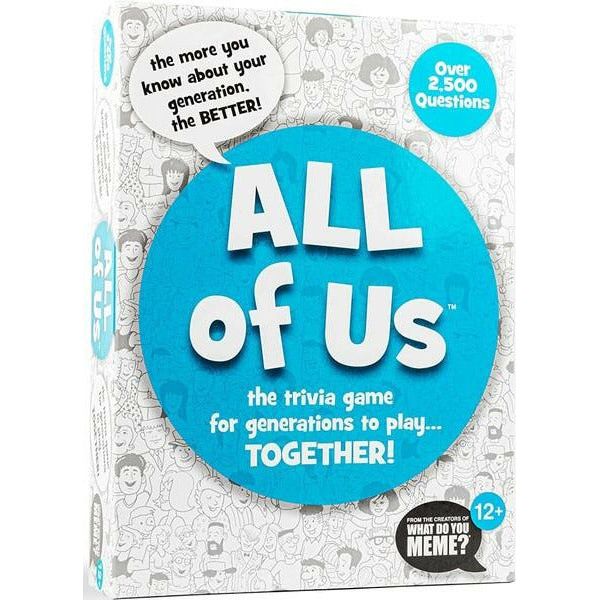 All Of Us Trivia Game: The Ultimate Multi-Generational Challenge for Boomers, Gen X, Millennials, and Gen Z