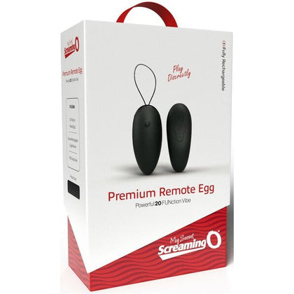 Screaming O Premium Remote Egg Vibrating Sex Toy - Model X1 - Female Pleasure - Black